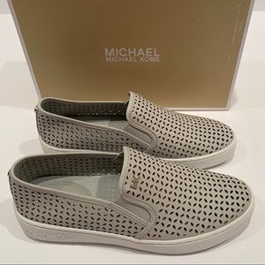 Michael Kors Olivia Slip On - Aluminum - Grey